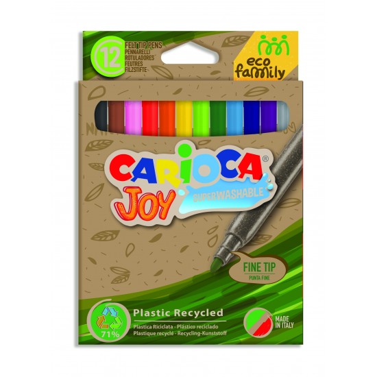 Μαρκαδόροι Carioca Joy Eco Family 12τεμ Μαρκαδόροι Carioca Joy Eco Family 12τεμ